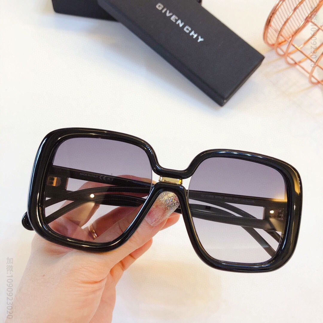 Givenchy纪梵希简约大方框渐变撞色系列男女通用太阳眼镜