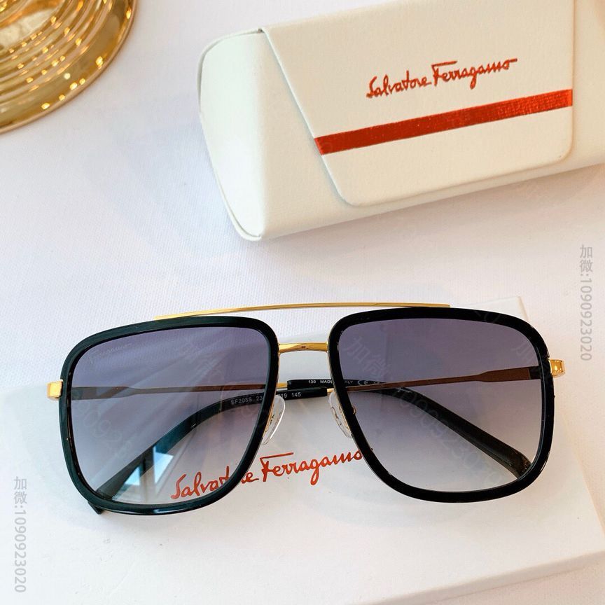 Ferragamo菲拉格慕经典金属Gancino设计元素字母标识太阳眼镜