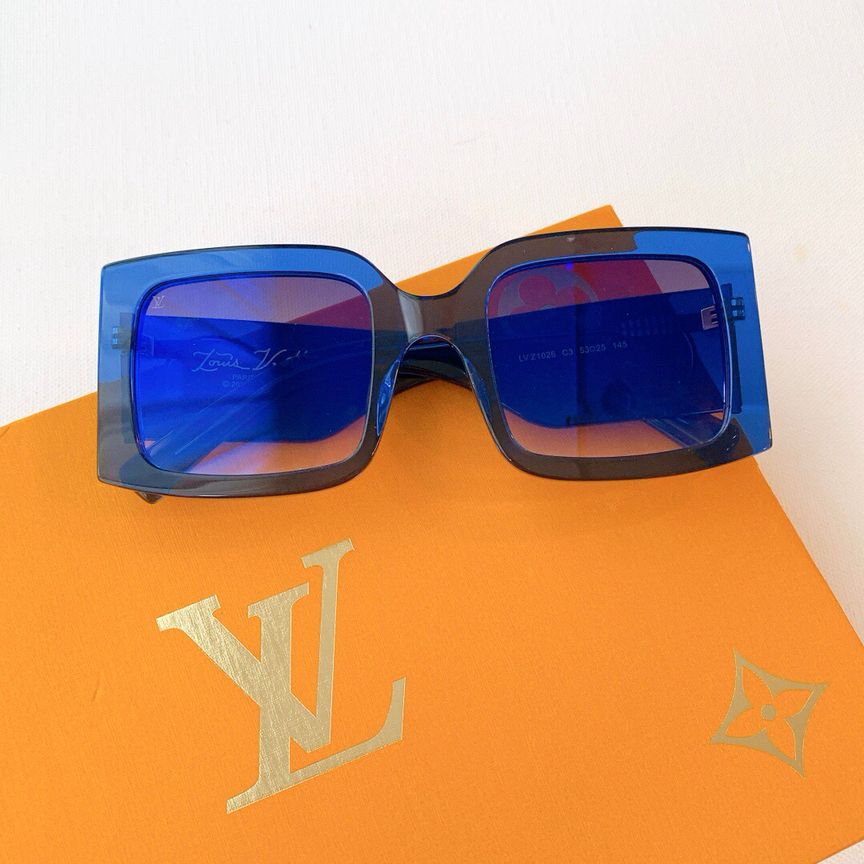 LV路易威登金色大logo花纹男女通用太阳眼镜