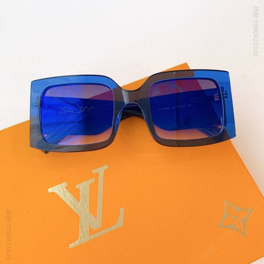 LV路易威登金色大logo花纹男女通用太阳眼镜