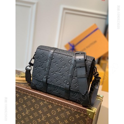 小巧长方体 Trunk LV邮差包 压黑 高仿LV男包