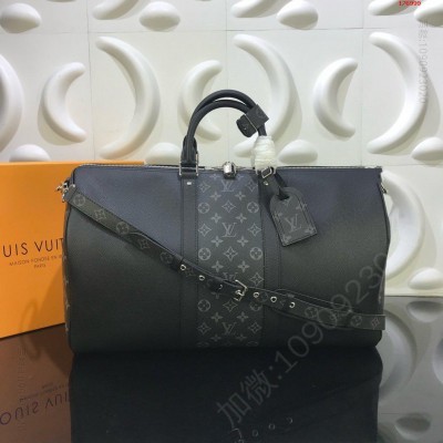 顶级原单 M53766 Keepall 50 Bandoulière lv旅行袋 高仿LV男包
