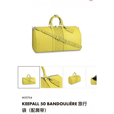 顶级原单 M53766 Keepall 50 Bandoulière旅行袋 ...