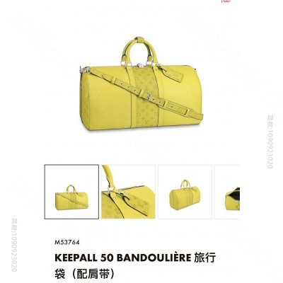 顶级原单 M53766 Keepall 50 Bandoulière旅行袋 ...