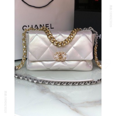 Chanel 银色 原单进口牛皮 里配原版布 高仿香奈儿