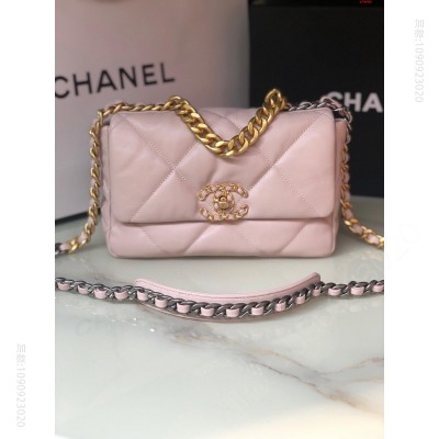 Chanel 粉色 原单进口小羊皮 里配原版布 高仿香奈儿