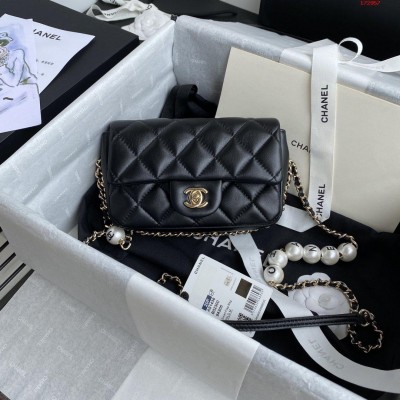 Chanel最新爆款 黑色 春夏最新爆款cf珍珠包 高仿香奈儿珍珠包