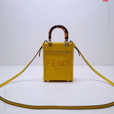 FD家 FENDI 新品 Sunshine皮革迷你手提袋 原单芬迪