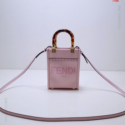 FENDI 新品 Sunshine皮革迷你手提袋 高仿芬迪