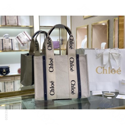 中号 CH家 新品 Woody Tote Bag 帆布包 高仿克洛伊 原单蔻...