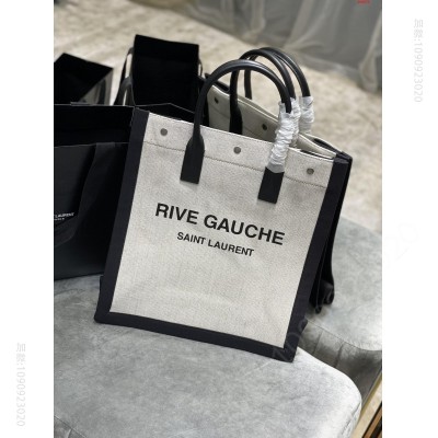 竖版RiveGaucheToteBag左岸购物袋 A货圣罗兰女包 高仿圣罗兰