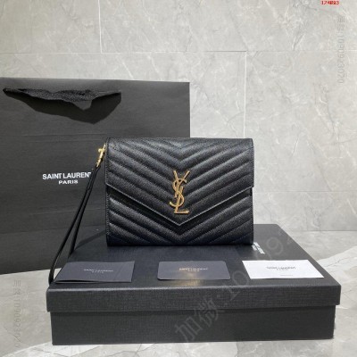 MONOGRAM鱼子酱手包 耐磨的鱼子酱小牛皮 高仿圣罗兰钱包