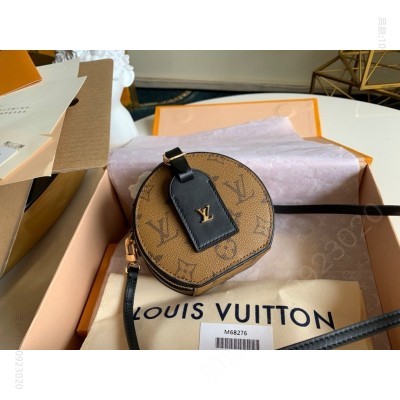 LV老花 LV MINI BOITE CHAPEAU 手袋 Monogram Reverse 涂层 LV圆饼包 原单LV包包