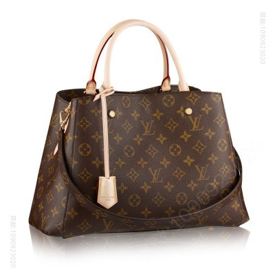 LV老花 LV Montaigne 中号手袋 LV女包 LV蒙田包 LV手提斜跨俩用包 高仿LV