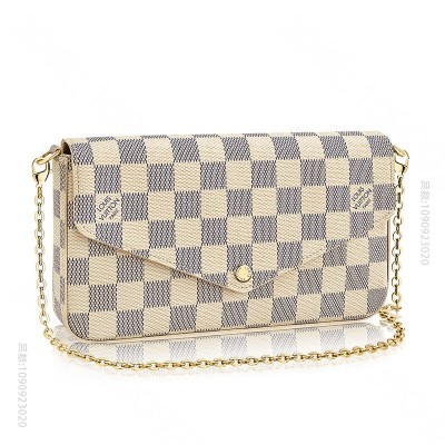 LV老花 LV POCHETTE FELICIE 手袋 LV三合一链条包 L...