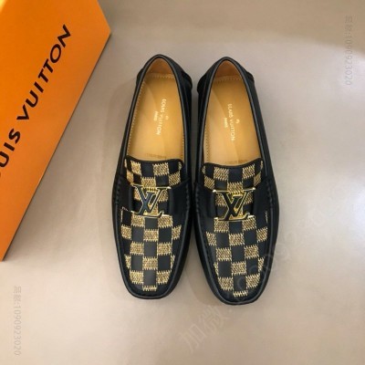LV男鞋 LV MAJOR 乐福鞋 LV豆豆鞋 LV开车鞋 黑色 高仿LV