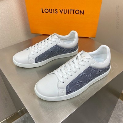 LV男鞋 LV LUXEMBOURG 运动鞋 LV男鞋 LV休闲运动鞋 白色 高仿LV