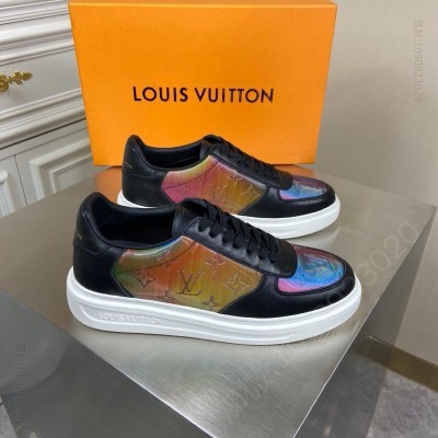 LV男鞋 LV LUXEMBOURG 运动鞋 LV鞋子男鞋 黑色 高仿LV