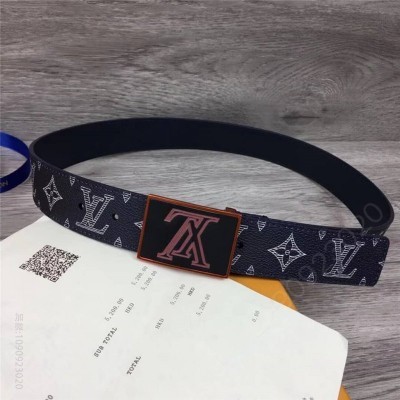LV男士皮带/腰带 LV皮带 原单品质 专柜新包装 进口牛皮 手工缝线 双面可用 高仿LV