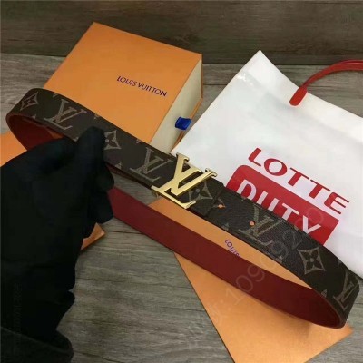 LV女士皮带/腰带 路易威登 MINI MONOGRAM 女性风情 帆布材质 双面可用 高仿LV皮带 原单LV腰带 A货LV