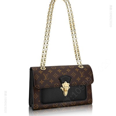 LV包包 LV VICTOIRE 手袋 LV女包 LV链条包 LV单肩斜挎包 黑色 高仿路易威登女包 A货LV女包