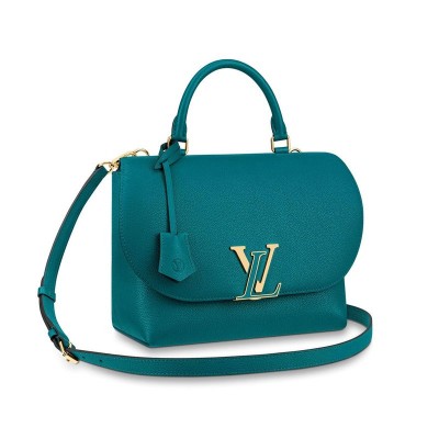 LV女包 LV Volta 手袋 2023新款 LV全皮女包 绿色 高仿路易威登女包 一比一高仿LV包包
