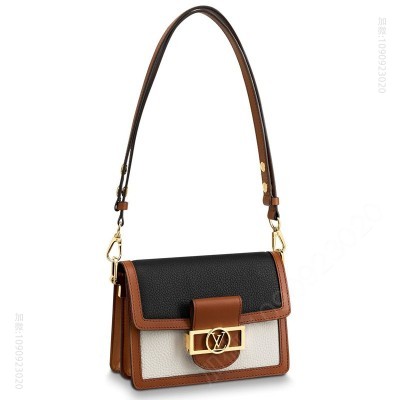 LV女包 LV MINI DAUPHINE 手袋 Taurillon 牛皮单肩斜挎包 高仿路易威登女包 一比一高仿LV包包