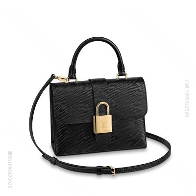 M52880_LV女包 LV Locky BB 手袋 Epi皮革挂锁包 LV女包 LV手提包 LV单肩包 黑色 高仿路易威登女包 一比一高仿LV包包