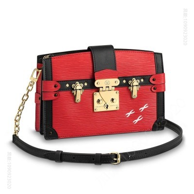 LV女包 LV Trunk Clutch 手袋 LV女包 LV挎包 LV盒子包 红色 高仿路易威登女包 一比一高仿LV包包