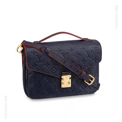 LV LV Pochette Metis 手袋 LV全皮压花女包 LV邮差包 LV空姐包 蓝色 高仿路易威登包包 一比一原单LV女包