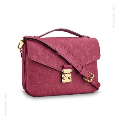 LV LV Pochette Metis 手袋 LV全皮压花女包 LV邮差包 LV空姐包 玫红 高仿路易威登包包 一比一原单LV女包