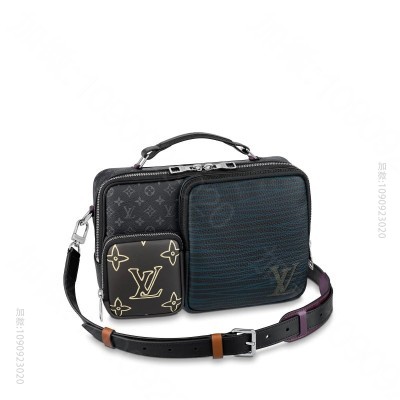 老花LV男包 LV MULTIPOCKET 邮差包 Monogram Ecl...