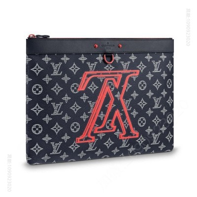 老花LV男包 LV POCHETTE APOLLO 手袋 LV男包 LV倒挂logo字母系列 LV手包 原单路易威登男包 高仿LV
