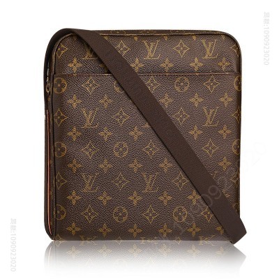老花LV男包 LV Monogram老花男士斜挎包 LV斜挎包 LV时尚男包 小号 原单路易威登男包 高仿LV