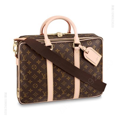 老花LV男包 LV ICARE手袋 Monogram 帆布男包 LV公文包 原单路易威登男包 高仿LV