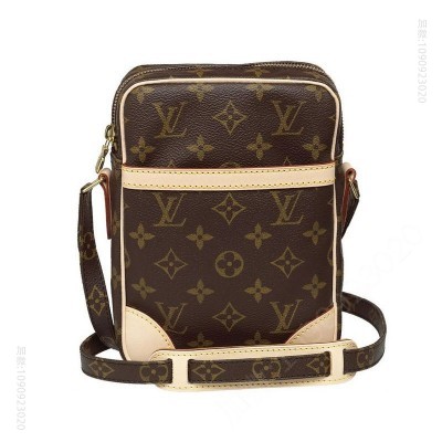 老花LV男包 LV Monogram 帆布斜挎包 LV经典老花 LV包包 LV新款 原单路易威登男包 高仿LV