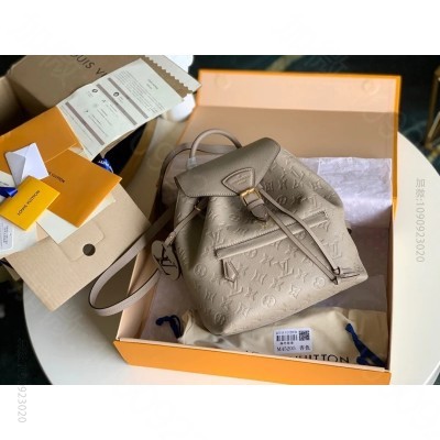 LV背包 LV MONTSOURIS 双肩包 Empreinte 压纹皮革背...