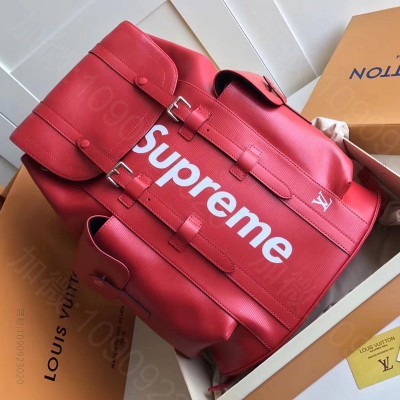 LV背包 LV Supreme 联名系列限量版Christopher 小号双...