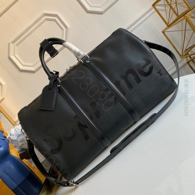 LV旅行箱包 LV supreme keepall 45 旅行袋 EPl水波...