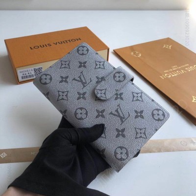 LV钱包 LV Damier 帆布卡片夹 LV多功能名片夹 LV卡包 LV名片本 银色 原单路易威登钱夹 高仿LV女士钱包