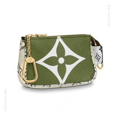 LV钱包 LV MICRO POCHETTE ACCESSORIES 小手袋 卡其色 原单路易威登钱夹 高仿LV女士钱包