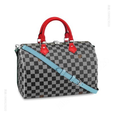 LV LV SPEEDY BANDOULIERE 30 手袋 LVDamier 帆布枕头包 高仿路易威登包包