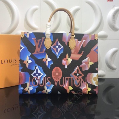 顶级原单彩色花Onthego 高仿LV女包 精仿LV女包 原版LV路易威登女包 A货LV女包 高仿lv女包价格