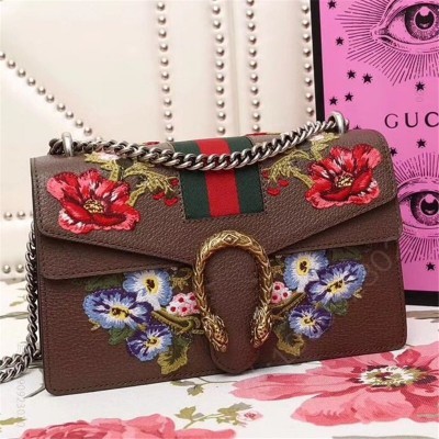 古驰 Dionysus系列 Gucci酒神链条肩背包 毒物 Gucci女包 棕色 原单古奇