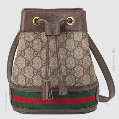 A货古驰 Gucci古驰 Ophidia系列迷你GG水桶包 Gucci迷你水...