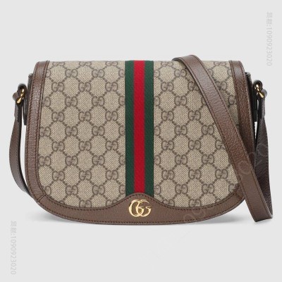A货古驰 Gucci Ophidia系列GG小号肩背包 翻盖扣单肩包 高仿古奇