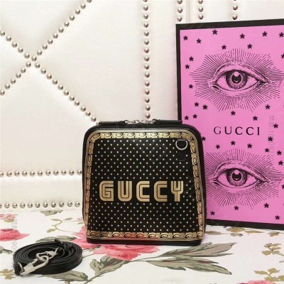 古驰女包 GUCCI单肩包 古驰方包 Gucci女包 专柜新款 黑色 A货古...