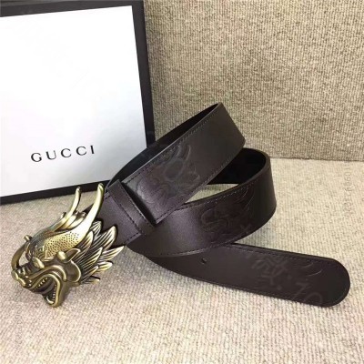 古驰皮带 GUCCI 古奇新款 双面进口平纹头层牛皮 抛光仿古铜 金属扣头 ...