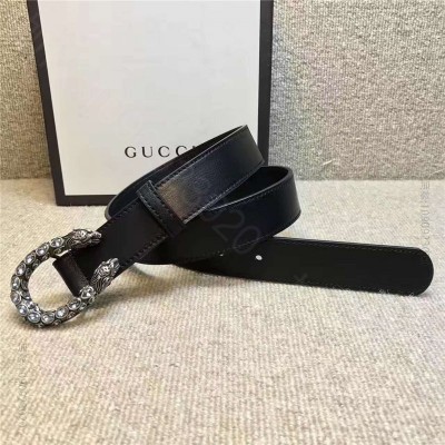 古驰女士皮带 GUCCI 古奇新款 双面进口平纹头层牛皮 龙头花纹 原单古驰...