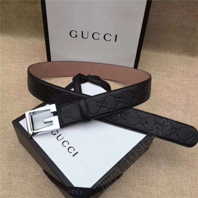古驰女士皮带 Gucci 银色G扣腰带 内衬头层树膏磨砂皮底腰带 Gucci皮带 原单古驰腰带 高仿古驰女士皮带 古驰女士腰带